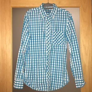 Blue button up